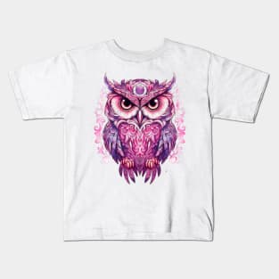 Pink Owl Kids T-Shirt